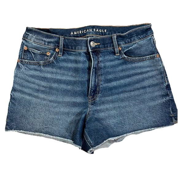 American Eagle By Payless Pants - American Eagle Strigid‎ Super High-Waisted Relaxed Denim Short Size 10